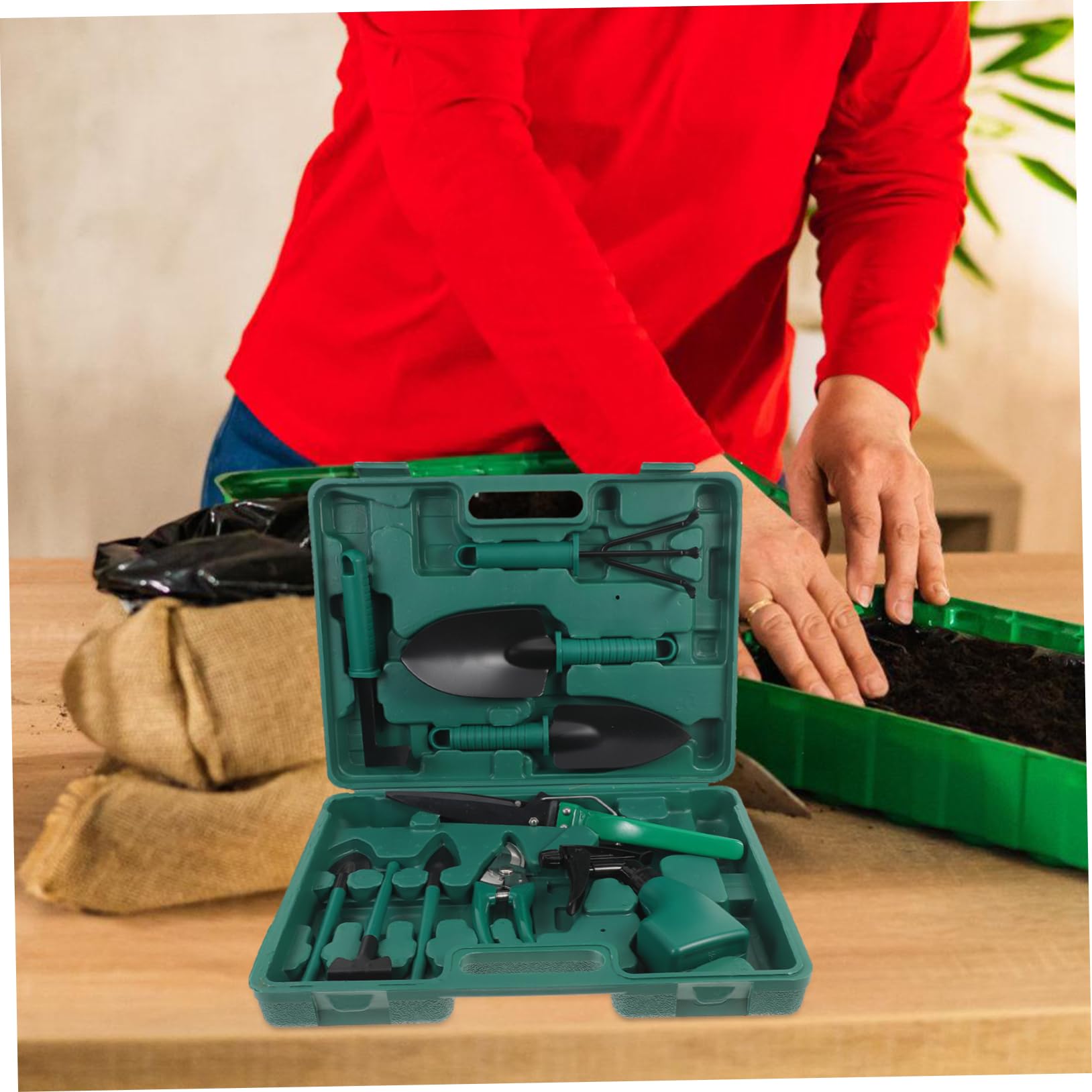 BESPORTBLE Outils De Jardinage Râteau De Jardin à Fleurs Outils De Plantation Fournitures De Jardinage Pratique