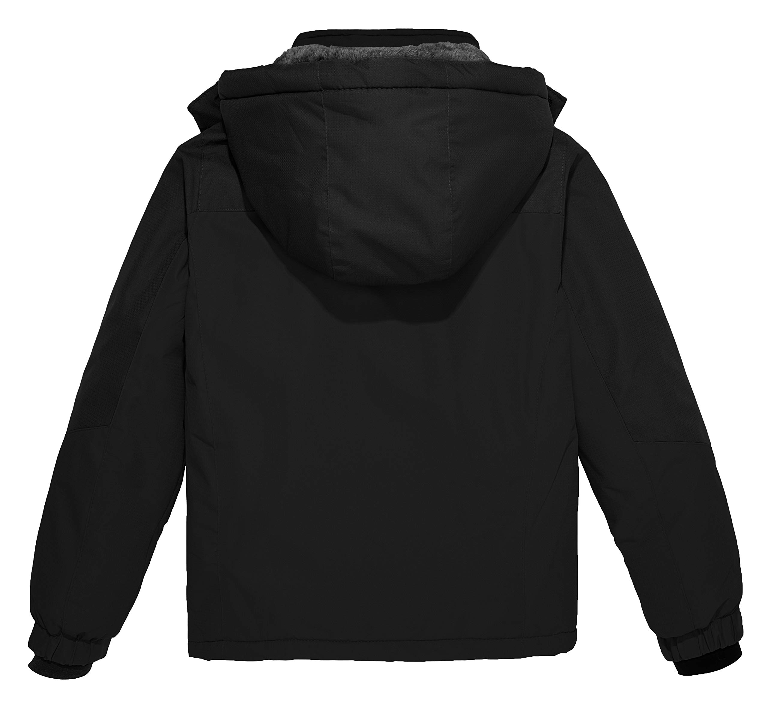 Wantdo Chaqueta de Esquí Impermeable Antiviento Parka con Capucha para Niño