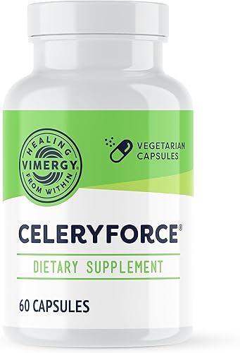 Vimergy Celeryforce - Nutrientes y aminoácidos - Apoya tu rutina de bienestar* - Kosher, vegano y sin gluten - 60 cápsulas