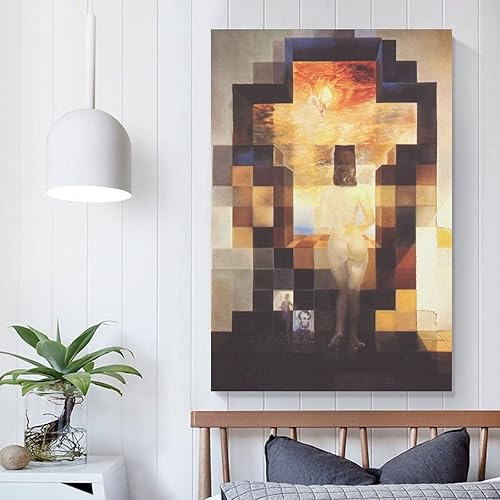 Vista 93 de 40 pinturas famosas de Dali - Salvador Dalí - El Ángelus arquitectónico del mijo - Póster artístico en lienzo y arte de pared, póster moderno