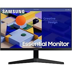 Samsung LS24C312EAUXEN - Monitor de 24" FullHD (1920 x 1080, 16:9, 75Hz, 5ms, Diseño sin Bordes, LED, Panel IPS, AMD FreeSync, Modo Eye Saver, Flicker Free), Negro, Version 2023