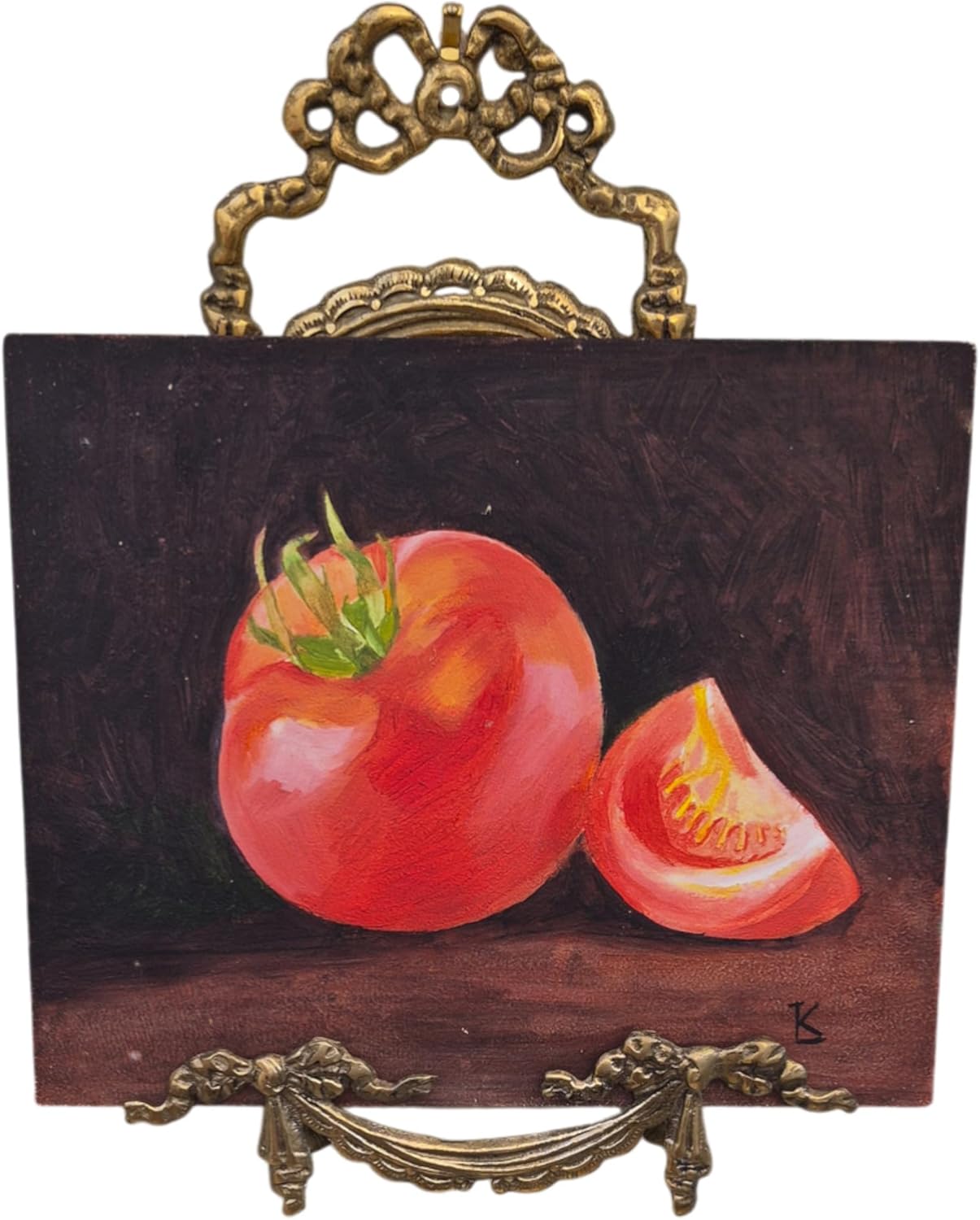 Solid Brass Wall Plate Hanger for Decorative Plate & Artwork Display – Antique Wall Mount Plate Holder Rack with Predrilled Surface Mount Design