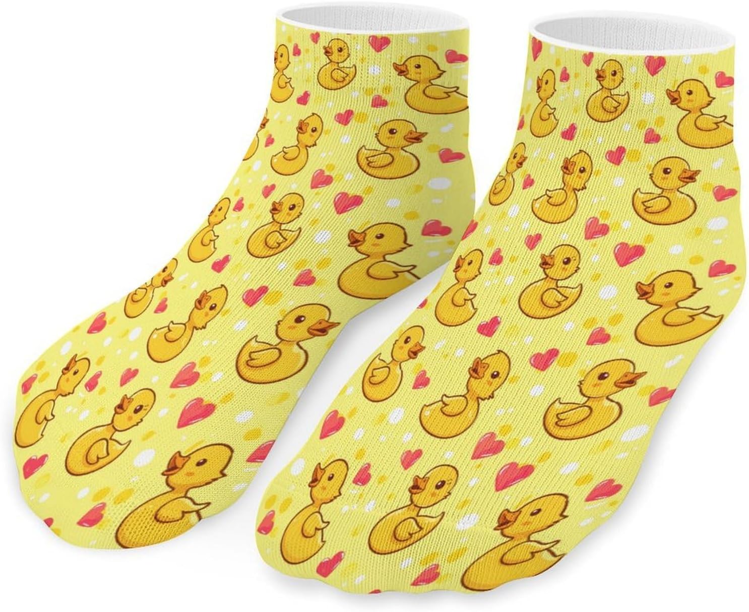 Cute Rubber Duck Ankle Socks for Men Women Low Cut Crew Sock Casual Sports Clothing