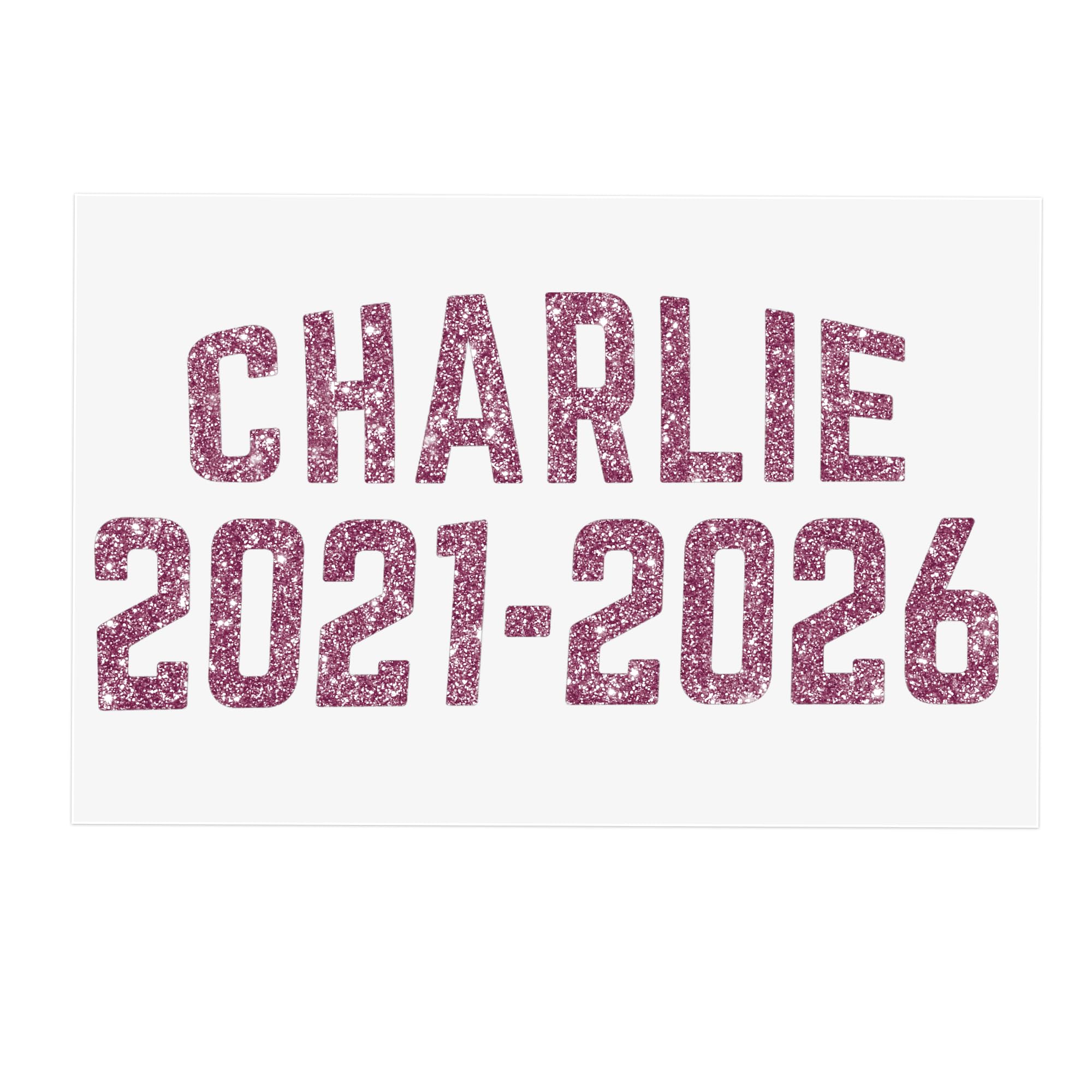 Personalised School Leavers Iron-On Transfer | Custom Name & Year Vinyl | DIY Leavers T-Shirt Design | Last Day of School 2026