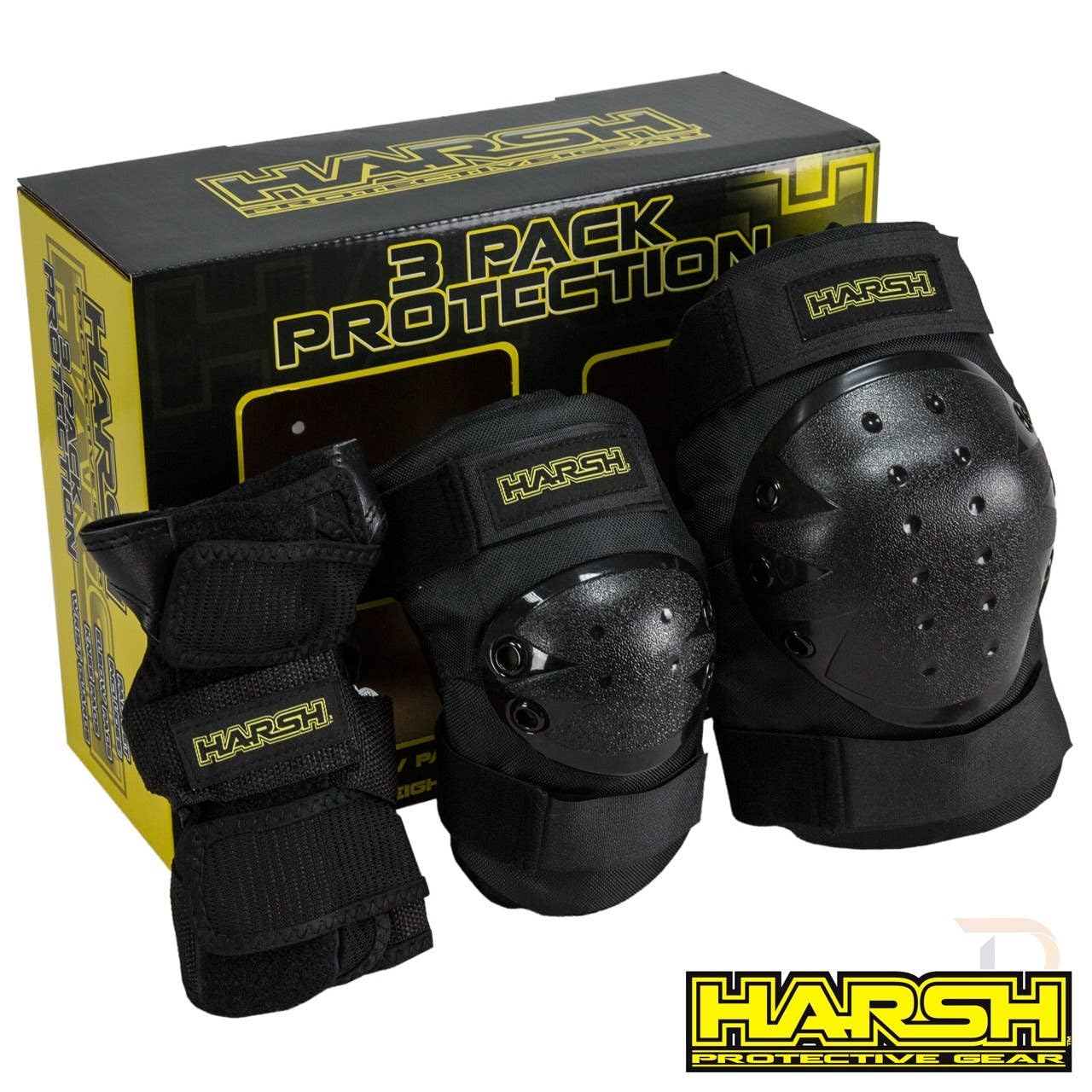 Harsh Shredder Lot de 3 Protections pour Adulte