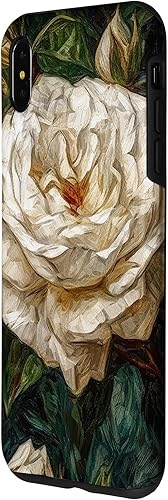 Vista 23 de Funda para iPhone 13 Van Gogh Art White Flower White Roses