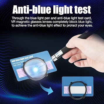 Anti-Blue Light VR Lens Accessories for oculus quest 2/Meta Quest 3s lens protector,Enhanced eye protection and prevention of eye fatigue