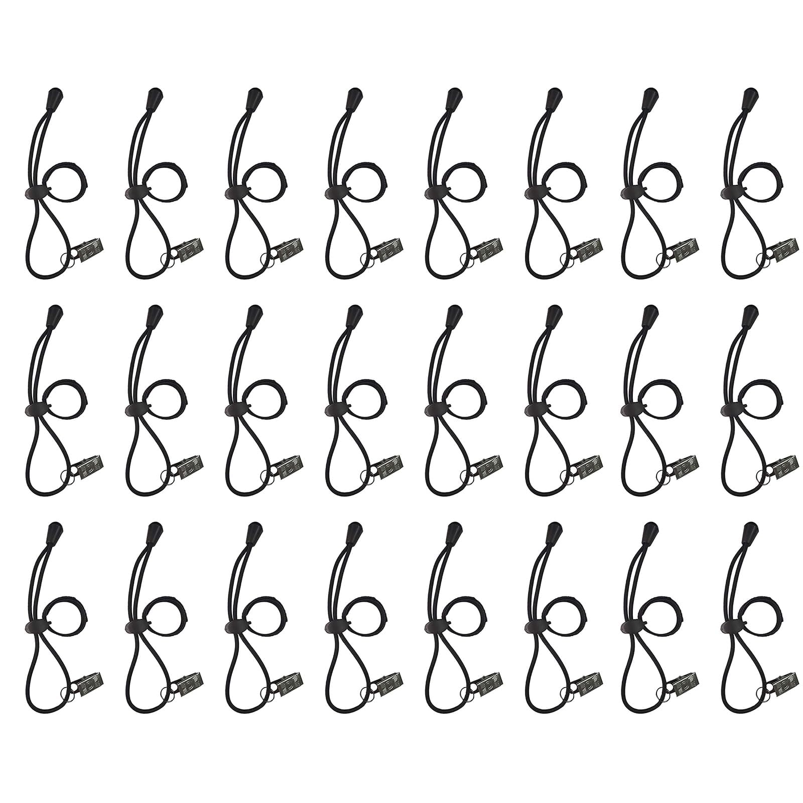 Kate Backdrop Clips Holder Background Clamps for Photo Video Studio, 24 Pack, Black