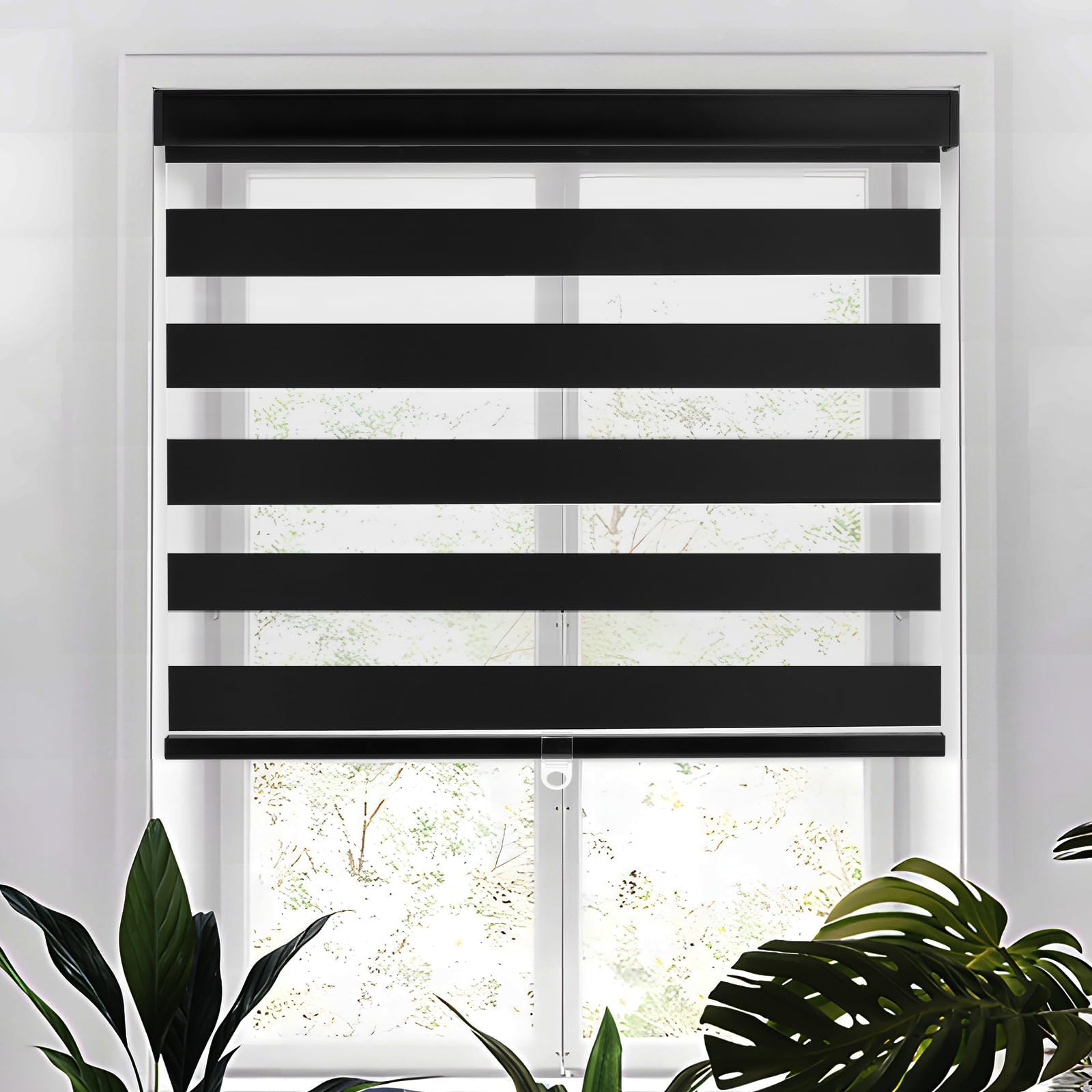 Zebra Blinds for Windows,Custom Size Cordless Zebra Roller