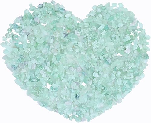 Miniatura 4 de GLOREIEY Chips de fluorita turquesa, piezas de cuarzo de cristal triturado, pequeñas piedras pulidas para manualidades, fabricación de joyas,