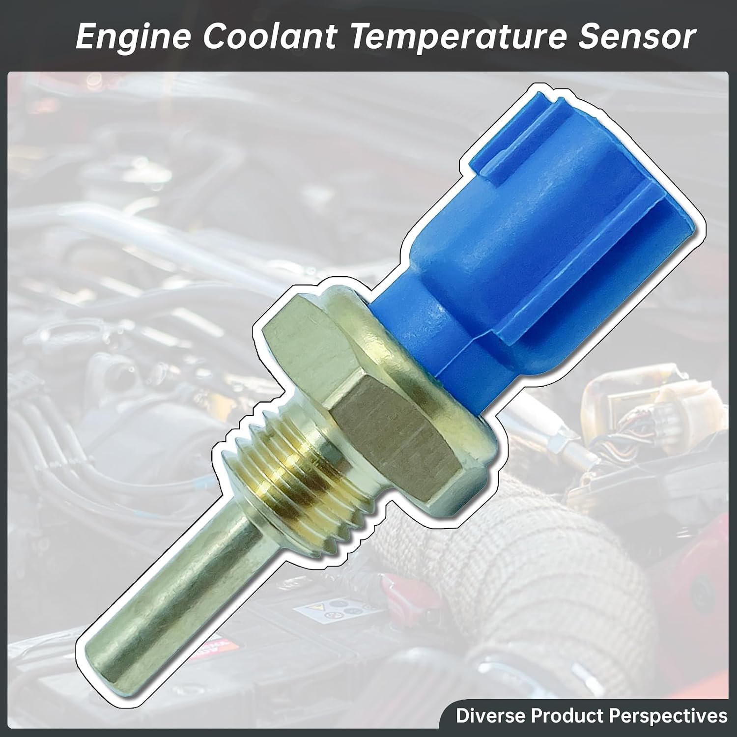 22630-JA10A Engine Coolant Temperature Sensor Compatible with Nissan Altima, Frontier, Juke, Kicks, Maxima, Murano, Pathfinder, Rogue, Sentra, Titan, Infiniti JX35, QX60 – Replaces 2CTS0057, SU13458