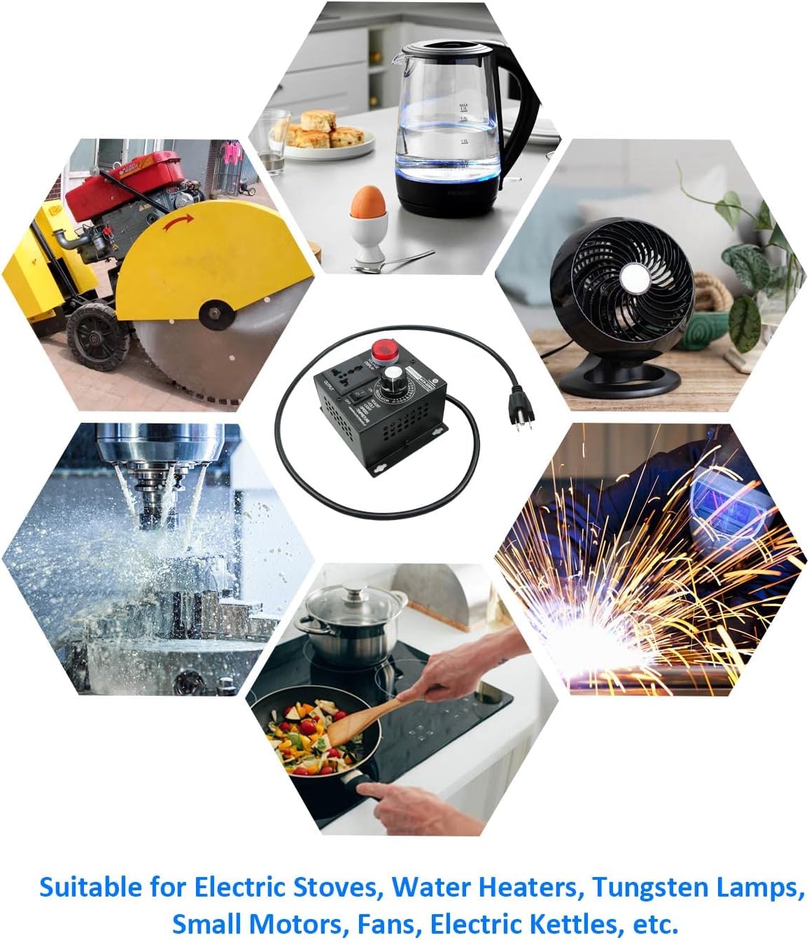 Fan Variable Speed Controller SCR Voltage Controller : Tools & Home Improvement