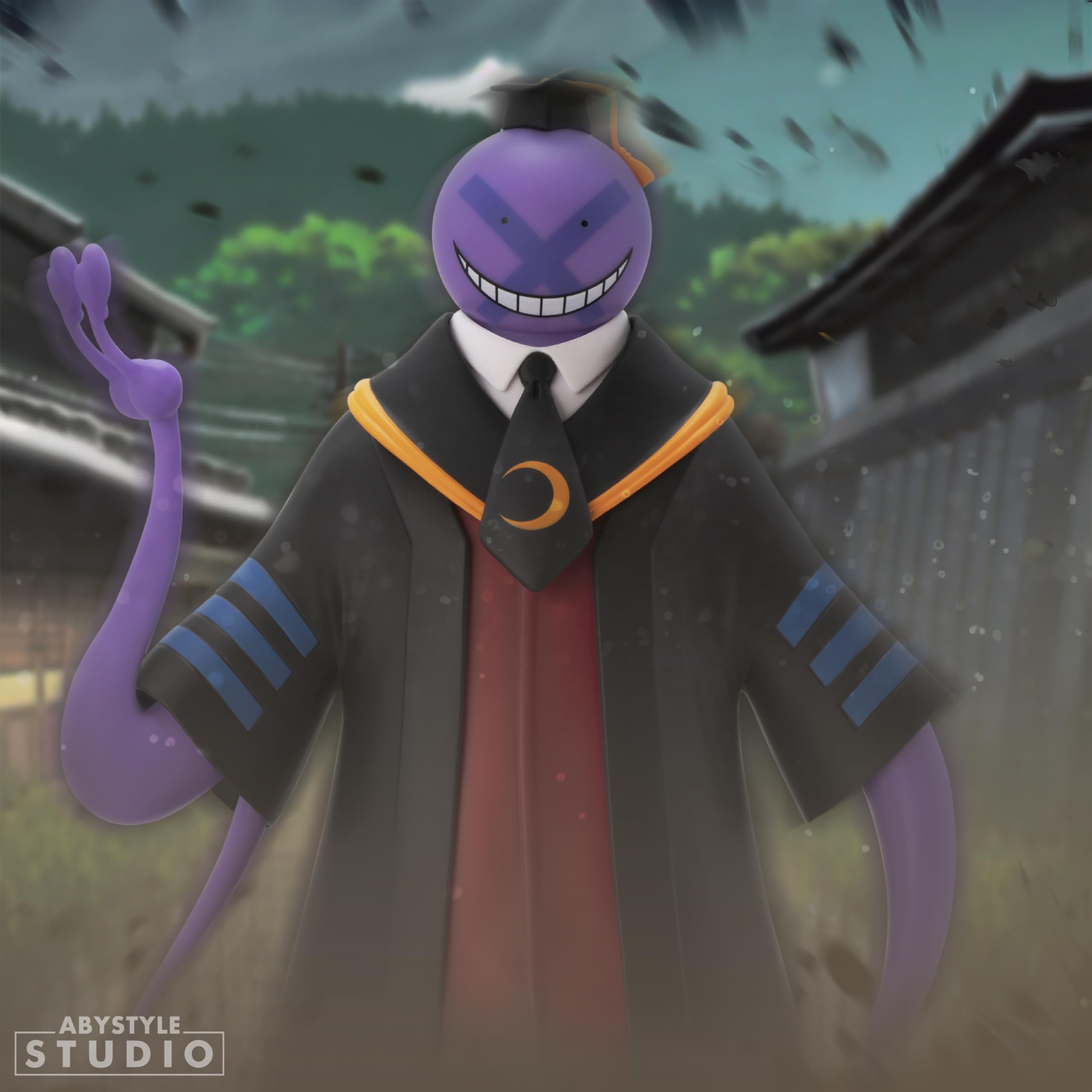 ABYstyle Studio Assassination Classroom Purple Koro Sensei SFC - Figura de colección de PVC de 7,8 Pulgadas de Alto, Estatua de Anime y Manga, decoración del hogar, Dormitorio, Oficina, Regalo