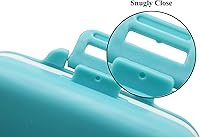 Vista 3 de Small Pill Box Supplement Case for Pocket or Purse - 3 Removable Compartments Travel Medication Carry Case - Daily Vitamin Organizer Box (Blue)