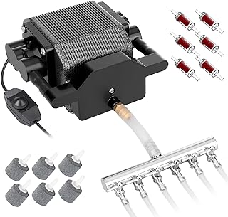 AquaMiracle 6/8/16W Quiet Fish Tank Air Pump 200/317/475GPH High Pressur...