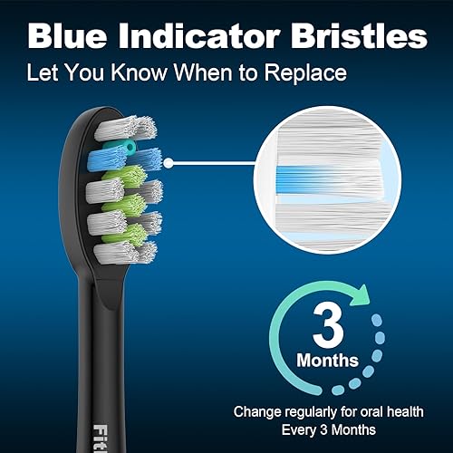 Miniatura 3 de Paquete de 6 cabezales de repuesto para cepillo de dientes compatibles con WaterPik Sonic Fusion 2.0, cabezal de cepillo de hilo dental FitMount