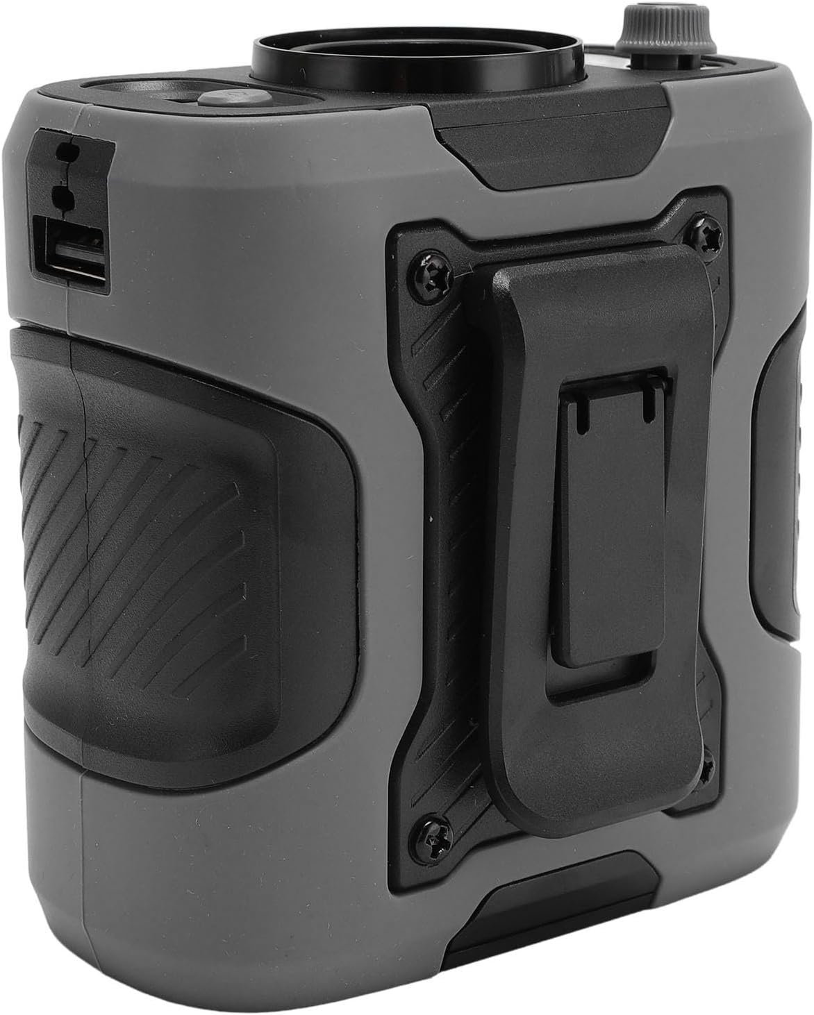 Denash Stepless Adjustment Waist Cooling Fan with Flexible Charging Options for Camping and Hiking Grey