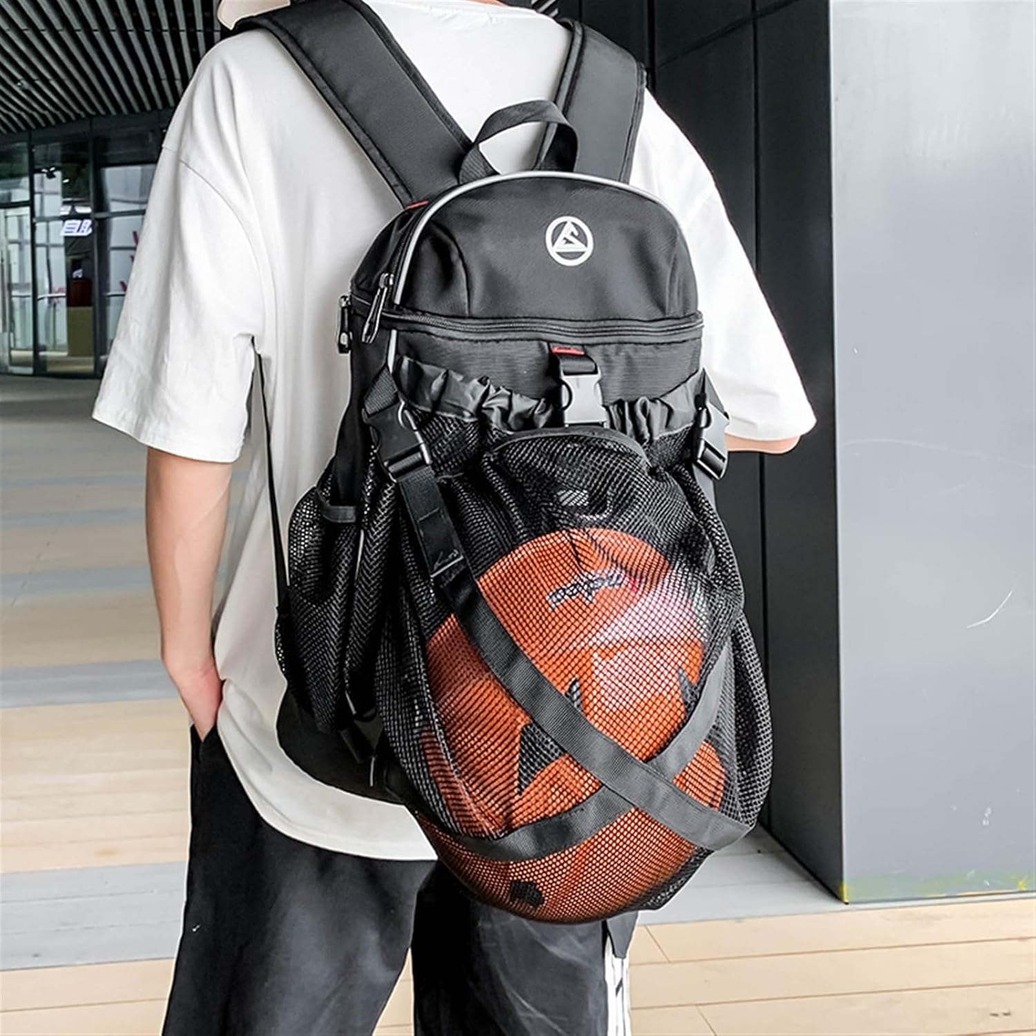 Baseball Equipment Bag Basketball Bag Oxford Cloth Backpack With Multi-Compartments Storage For Basketball Football Fitness Sports Travel Vacation Leisure Travel