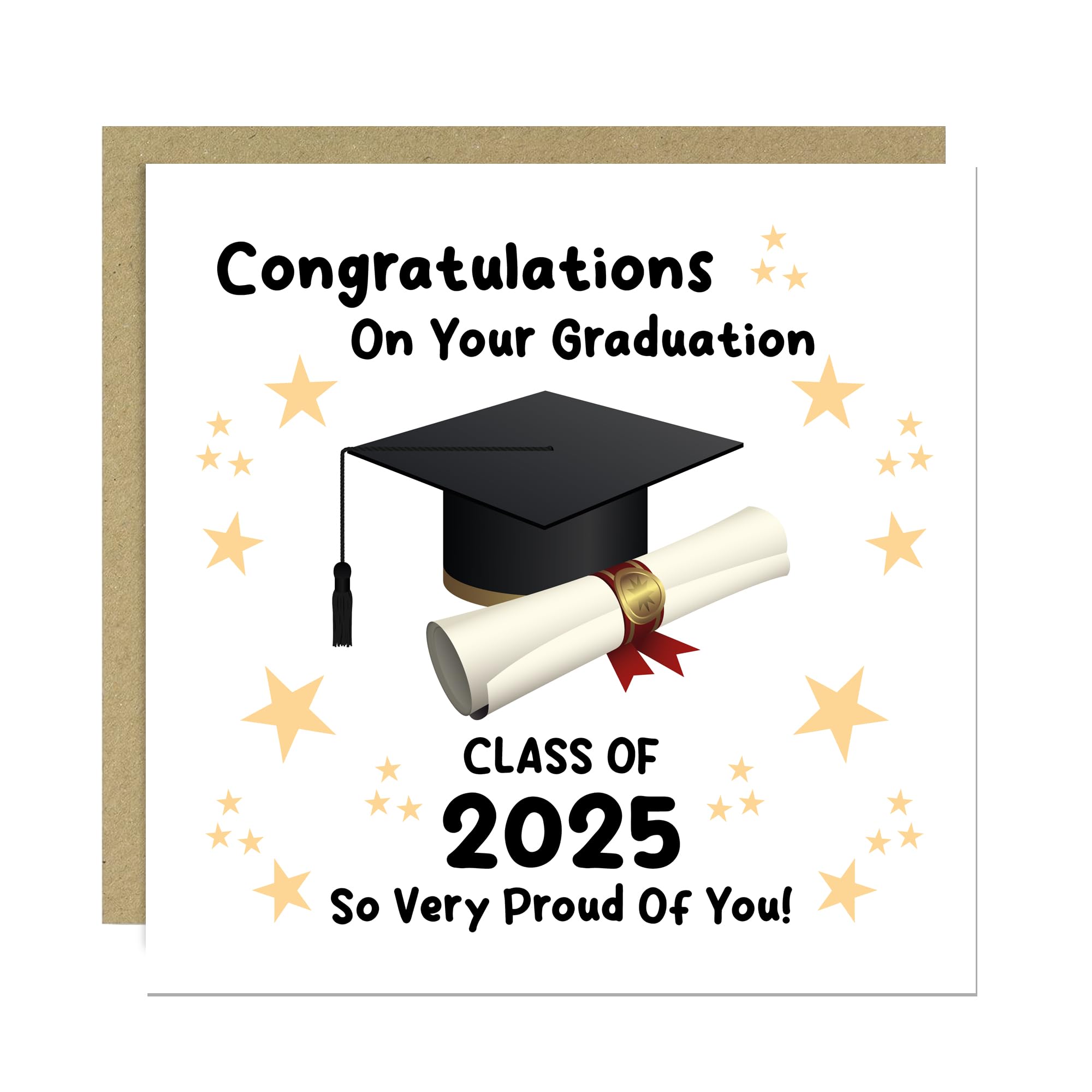 RED OCEAN Personalised Graduation Card For Daughter Son Proud Of You Card With Envelope For Graduation Degree University Congratulations Friend Family