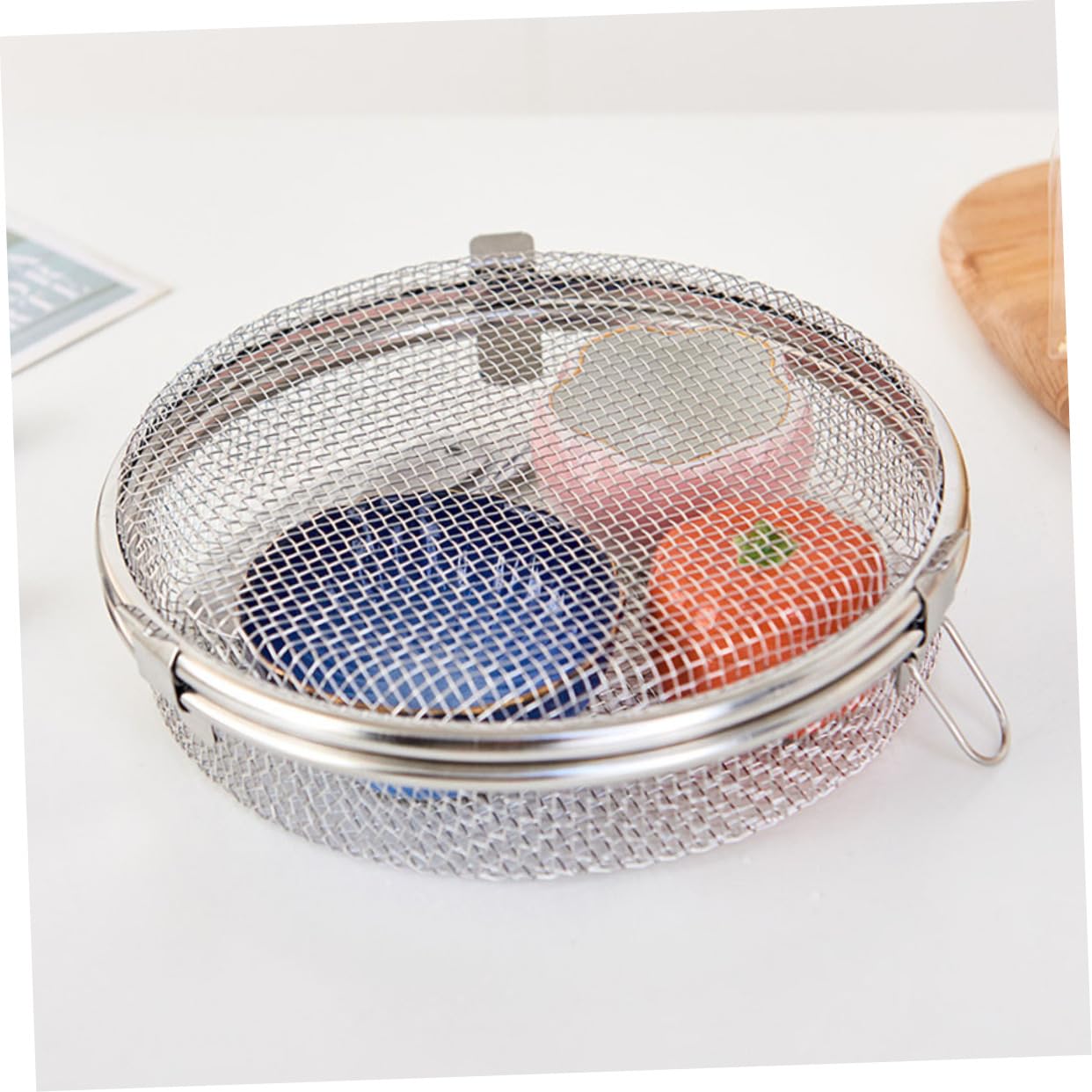 Panier de Lave-vaisselle en Acier Inoxydable, Structure en Maille, Lot de 2, Rangement pour Petits Ustensiles et Couverts Cuisine