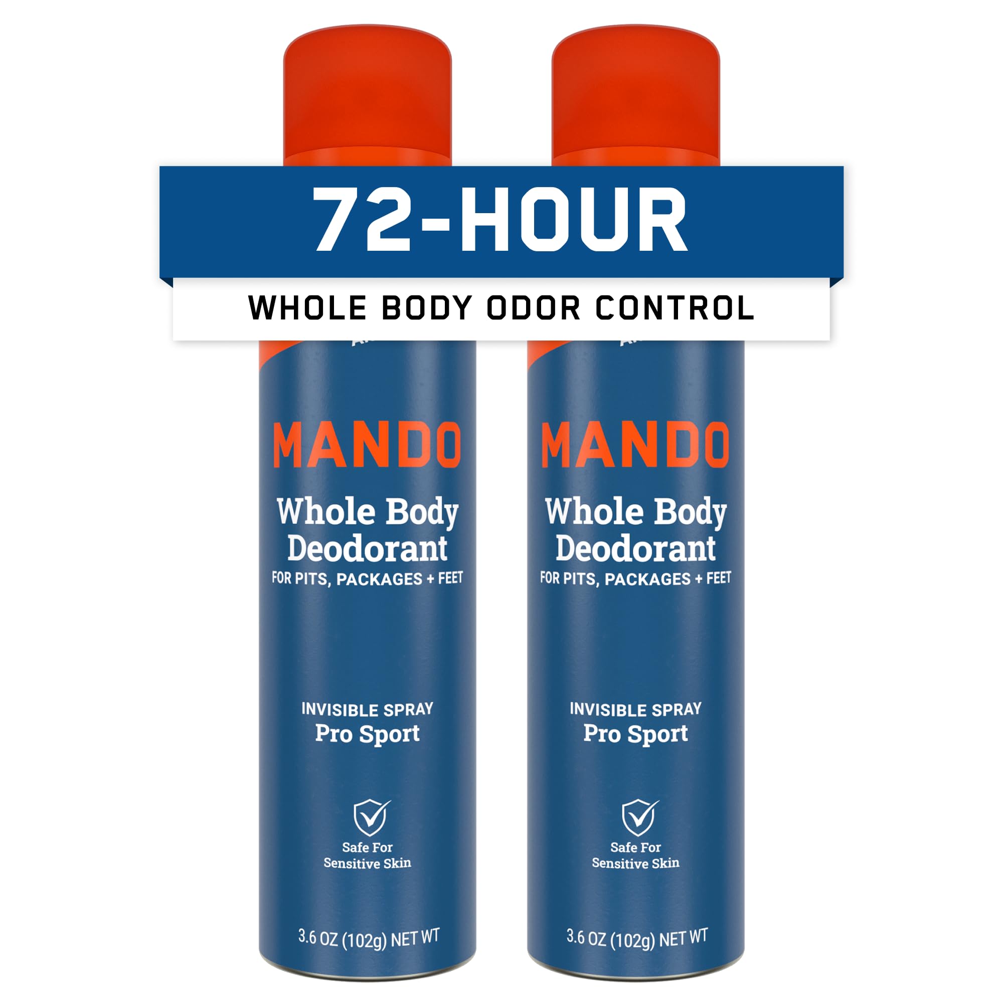 Mando Whole Body Deodorant Invisible Spray in Pro Sport scent