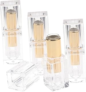 4 tubos vacíos de lápiz labial a la moda, tub...