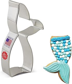 Ann Clark Cookie Cutters Mermaid and Whale Tail Cookie Cutter, 4.25"