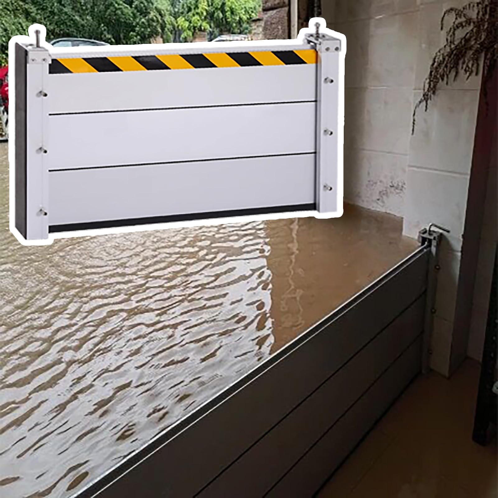 Barrière de contrôle des inondations amovible pour protéger votre maison et cour