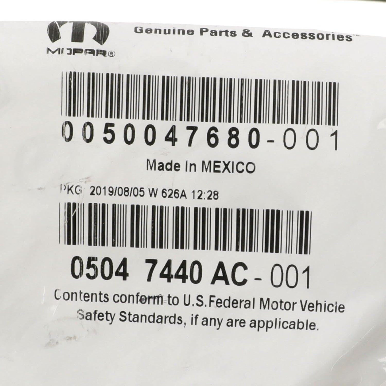 MOPAR 5047440AC - Gasket Cylinder Head Cover