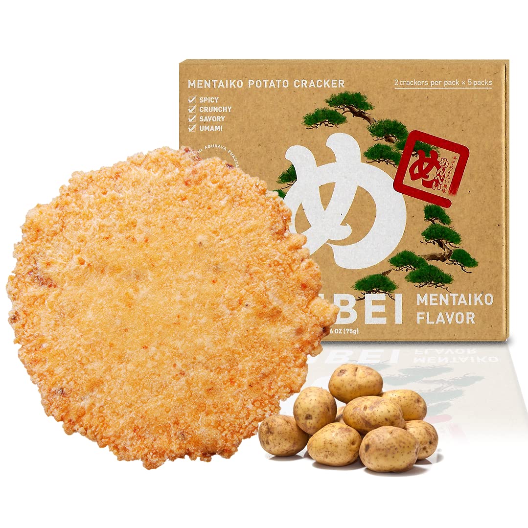 Buy Spicy Low Carb Potato Snacks Cri Crunchy Mentaiko & Red Chili