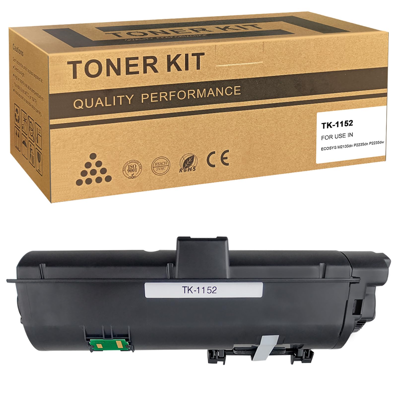 VICTORSTAR Compatible Toner Cartridge TK1152 TK-1152 1T02RV0US0 Black for Kyocera ECOSYS M2135dn M2635dn M2635dw M2735dw P2235dn P2235dw Laser Printers