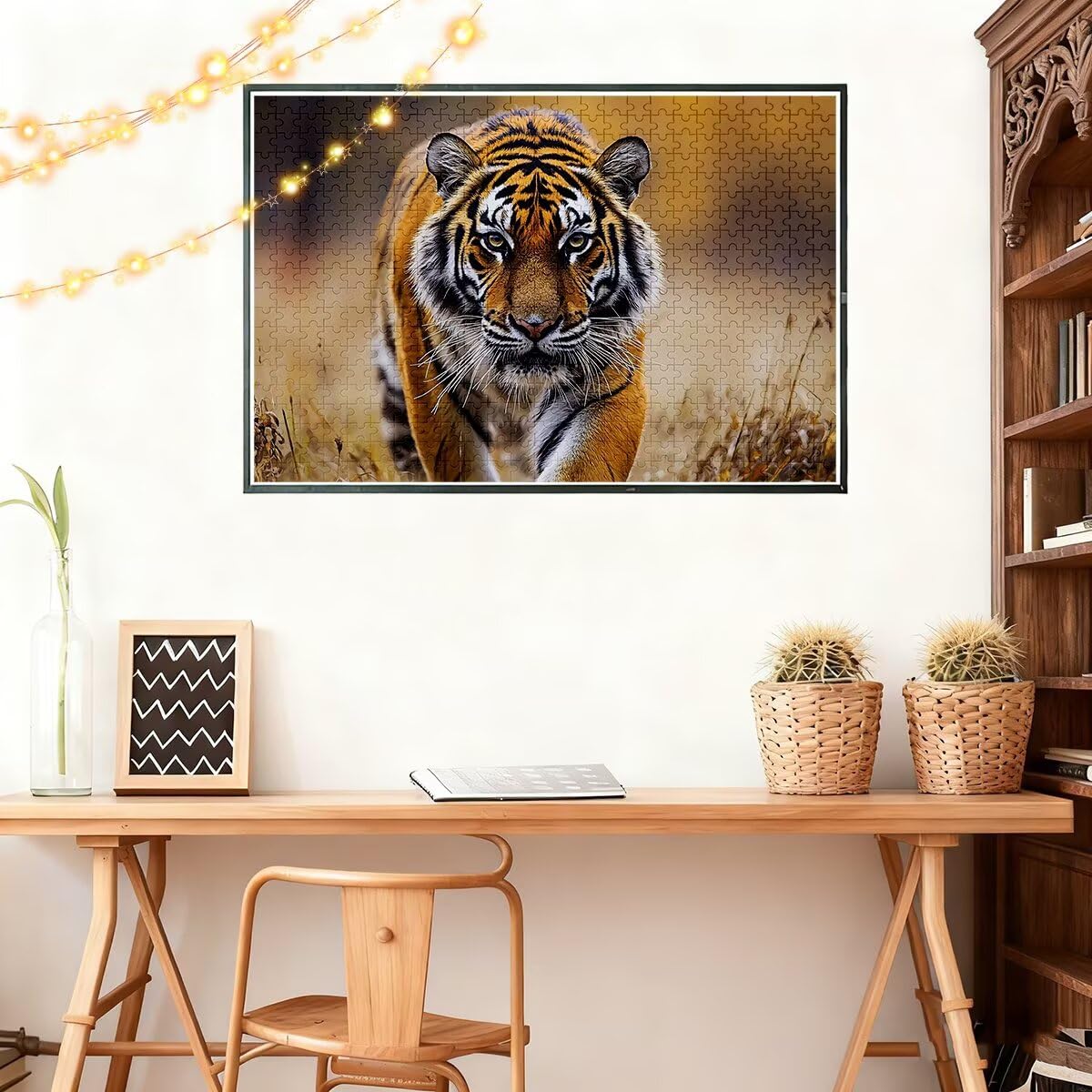 Puzzle 5000 sztuk Tygrys Puzzle Zwierzęta Wymiary 156x105 cm Puzzle dla Dorosłych Kreatywna Rozrywka, Śmieszne Klasyczne Puzzle Zabawki Edukacyjne Oryginalne Prezenty Dla Kobiet H-40