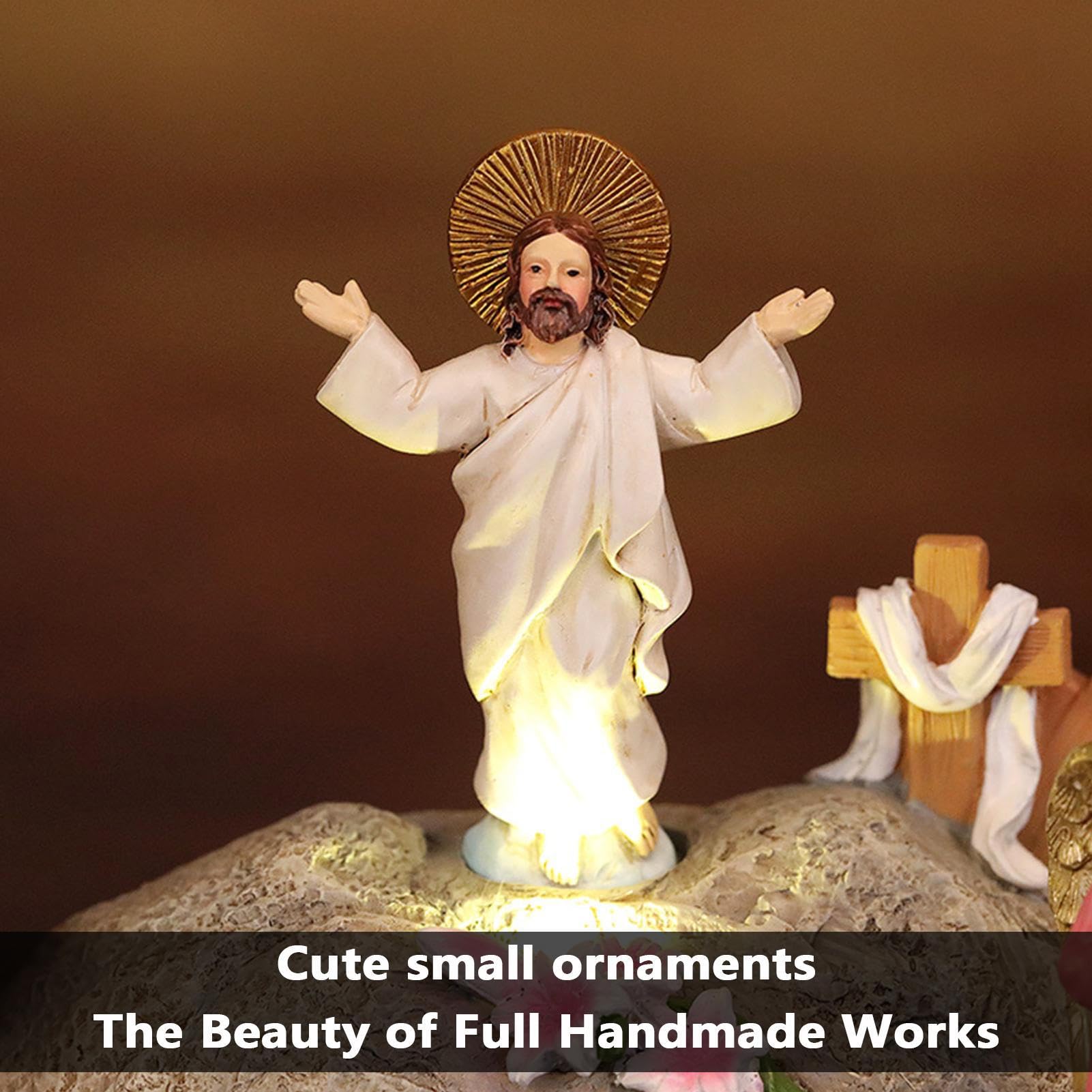de Escena del Día de Jesús de la Ascensión – Artesanía de Resina Realista