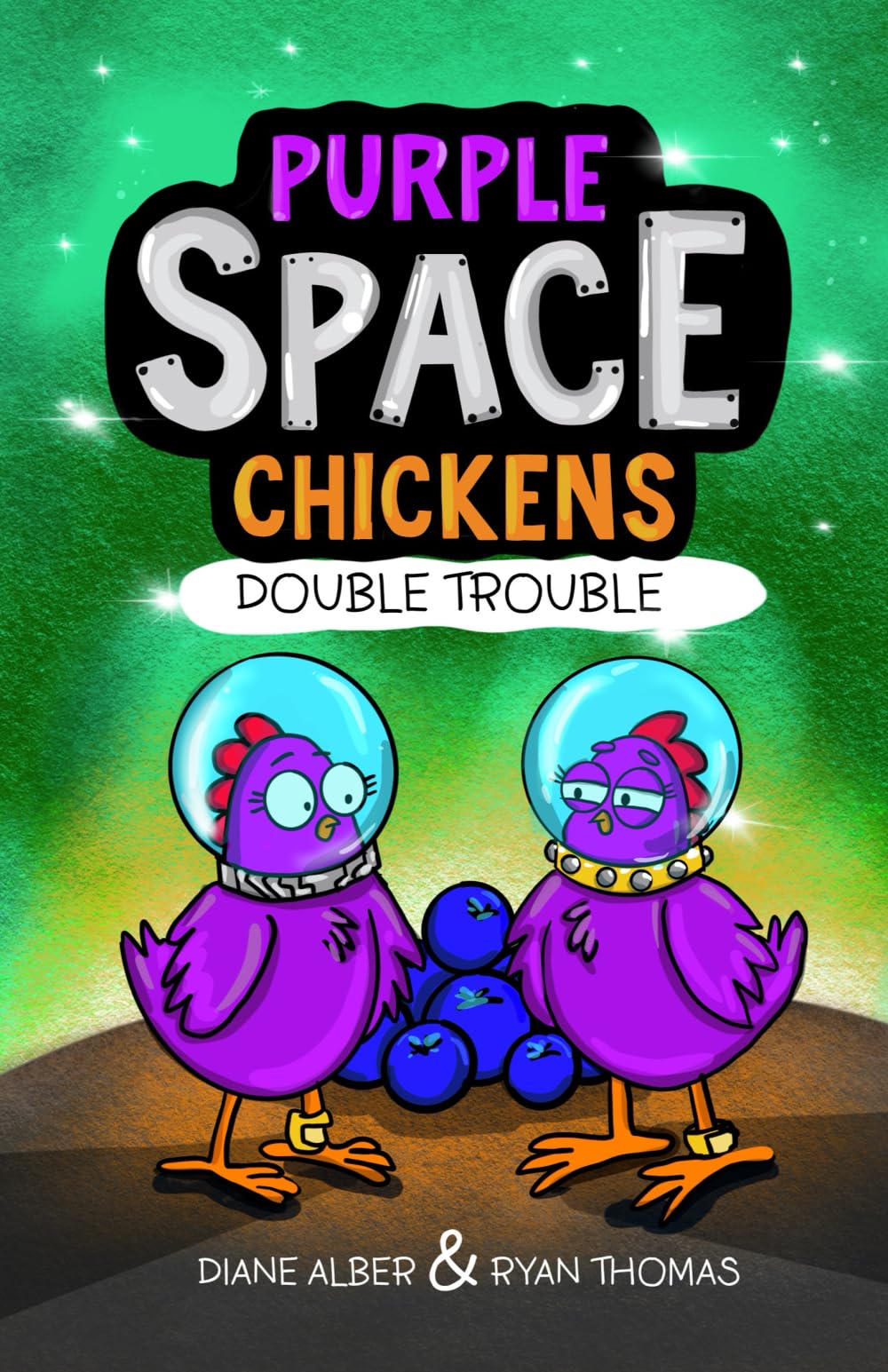 Purple Space Chickens: Double Trouble (Purple Space Chickens: Dyslexia-Friendly Chapter Books for Kids Ages 6-10)