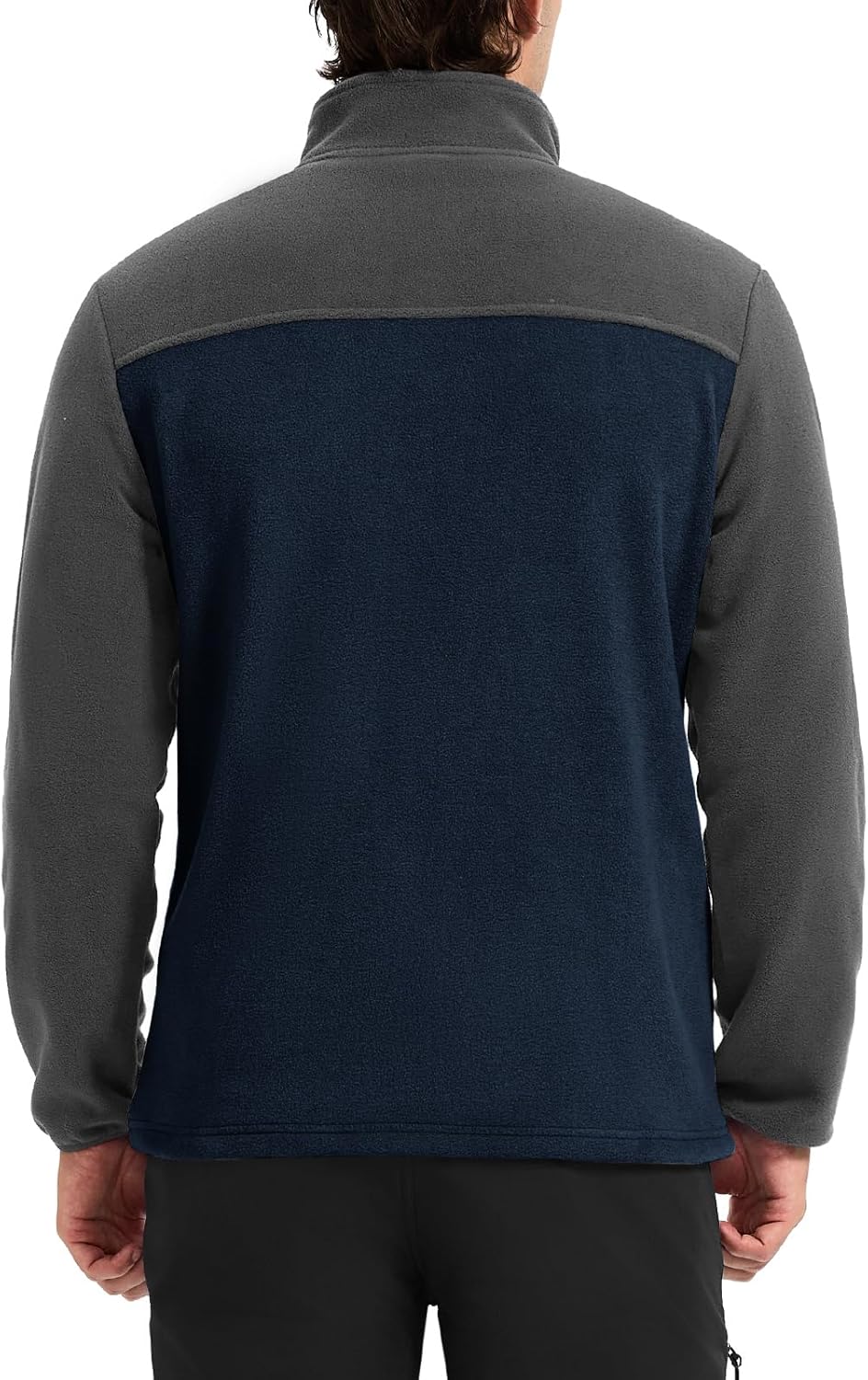 Rdruko Men's Fleece Jacket Full Zip Lightweight Warm Outdoor Hiking Casual Jacket - Image 2