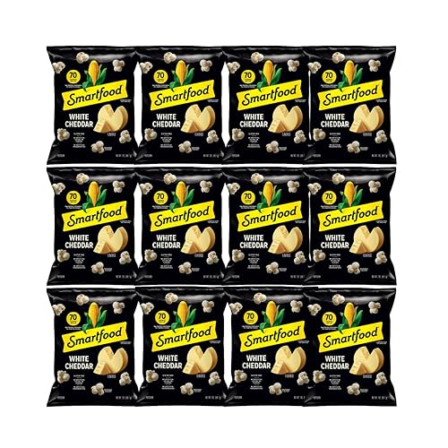 Smartfood Palomitas de maíz con sabor a cheddar blanco, 0.625 onzas, 15 bolsas