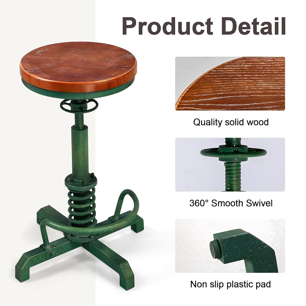 カウンターチェアcounter chair antique chair Bar Stools Vintage Industrial Metal Tractor Seat Bar Stool