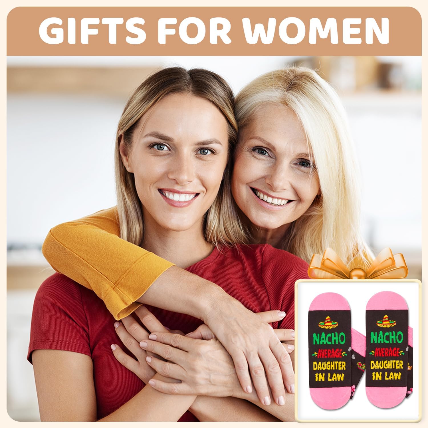 HAPPYPOP Mothers Day Gifts - Mother Daughter Sister in Law Socks, Aunt Niece Sister Socks - Image 6