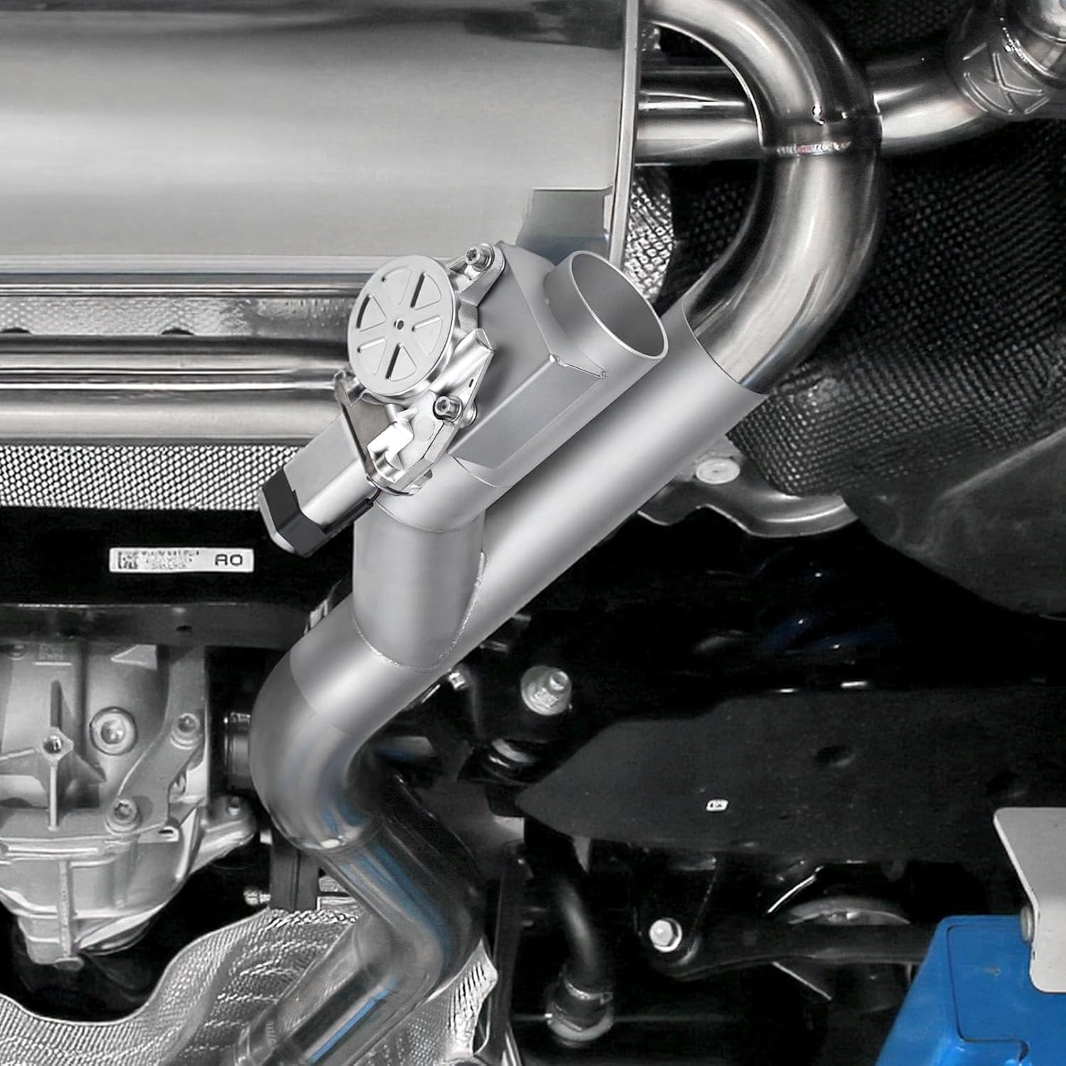 VEVOR Electric Exhaust Cutout, 2.5 Inch 2PCS Universal Stainless Steel Exhaust Valve Kit with One Controller Remote Kit, Cut Out Valve, Y Pipe, Remote Control, Fits Trucks, Sedans, Sports Cars, SUVs