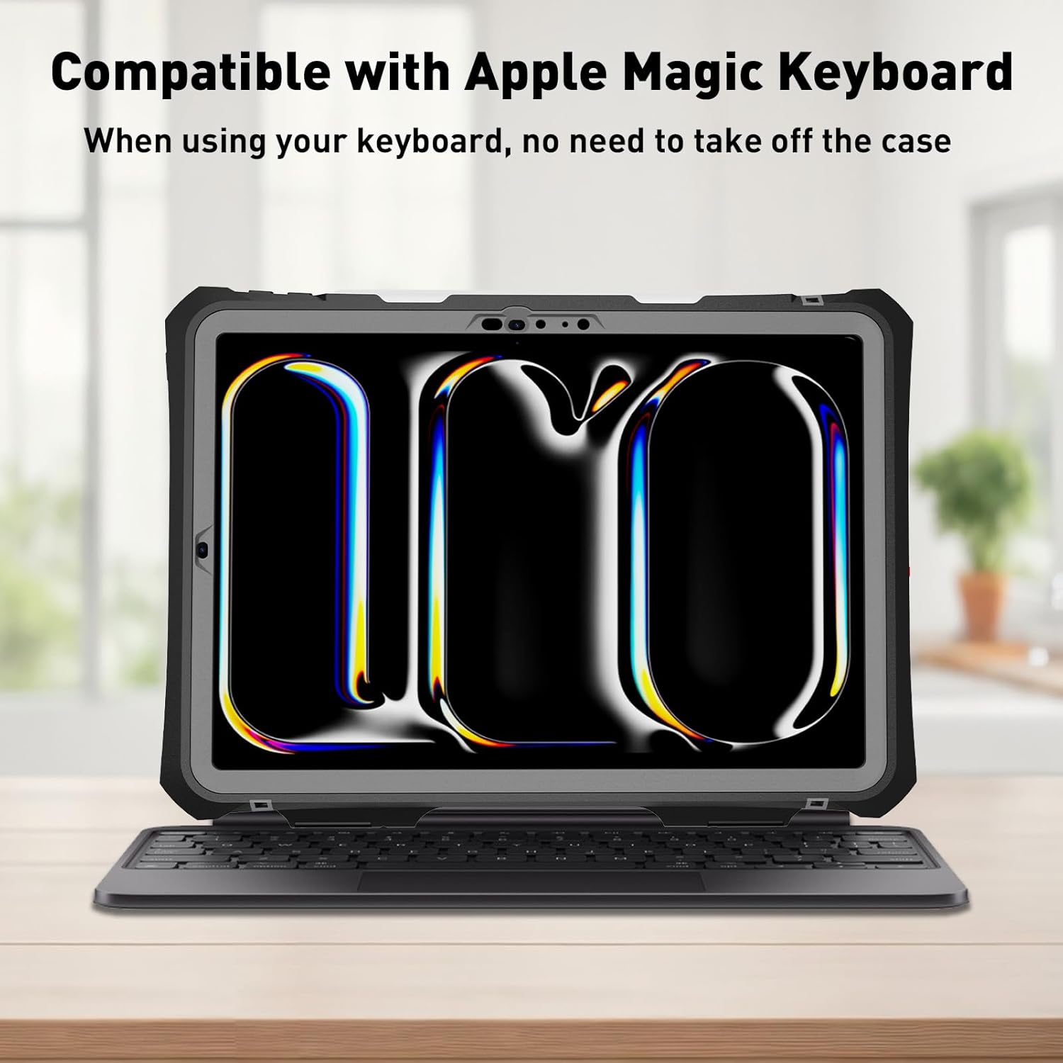 for iPad Pro 11 Case 2024 - Waterproof Case for iPad Pro 11 Inch M4 (5th Generation), Full Body Protection Case Shockproof Dust-Proof with Pencil Holder (Black, iPad Pro 11 Inch（ 2024）)