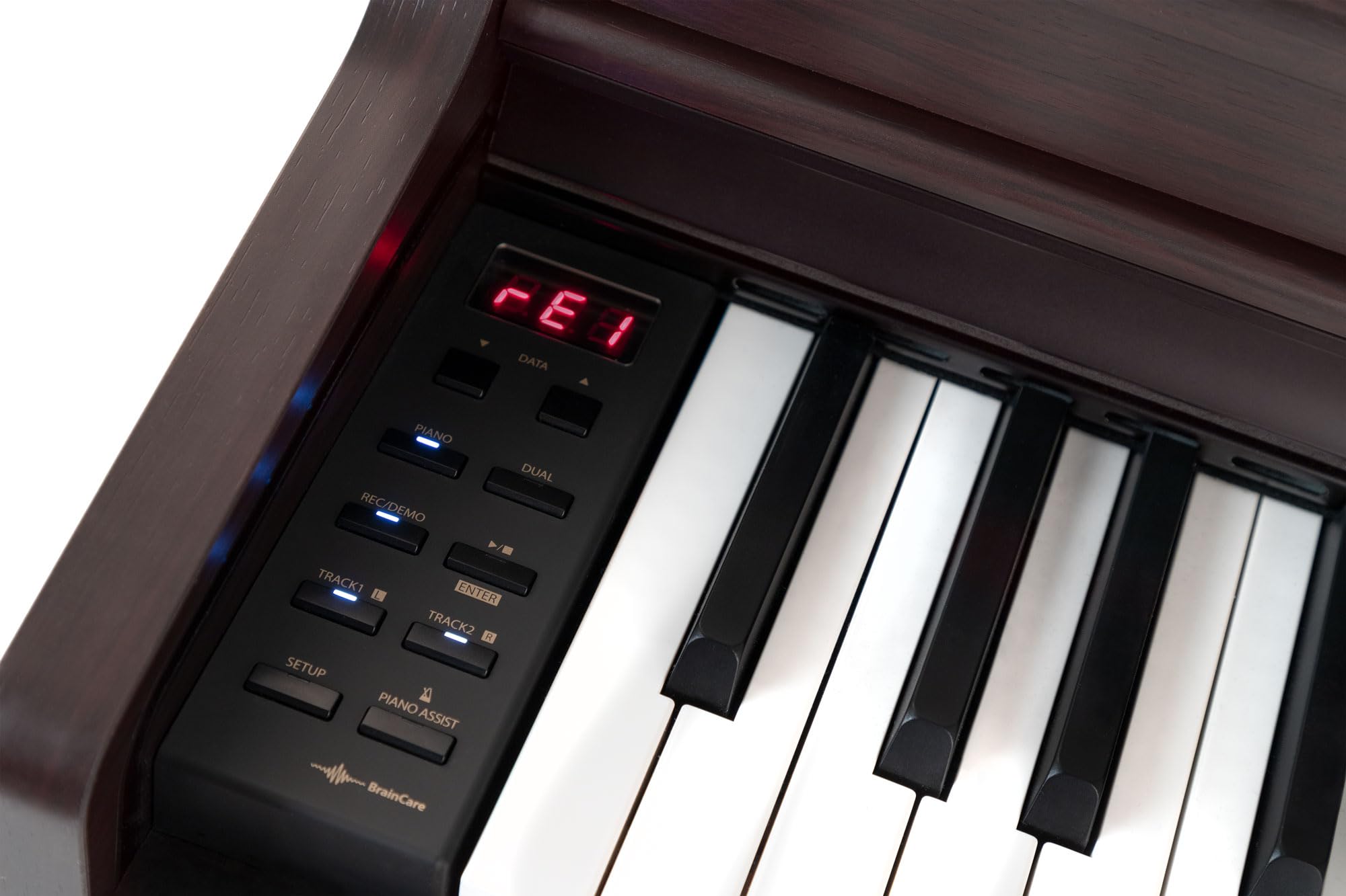 DP-321 RW Digitalpiano - 88 Tasten mit Hammermechanik - Ebony/Ivory Touch - Bluetooth Audio/MIDI - Set inkl. Klavierbank, Kopfhörer und Schule - Rosenholz