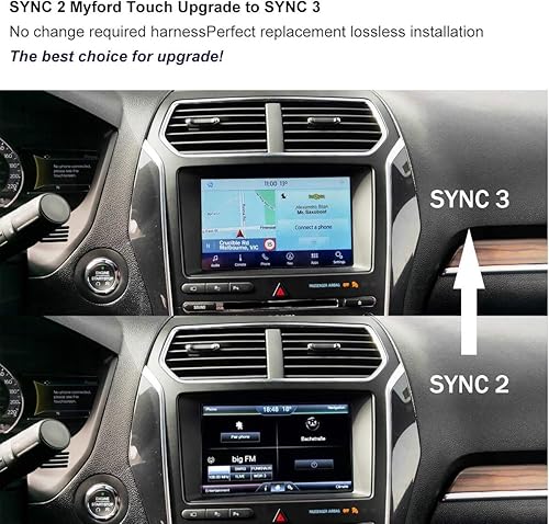 Miniatura 10 de SYNC 2 a SYNC 3 Kits de actualización para Edge, módulo de interfaz inalámbrico Carplay SYNC 3.4 de 8 pulgadas con pantalla táctil capacitiva APIM,