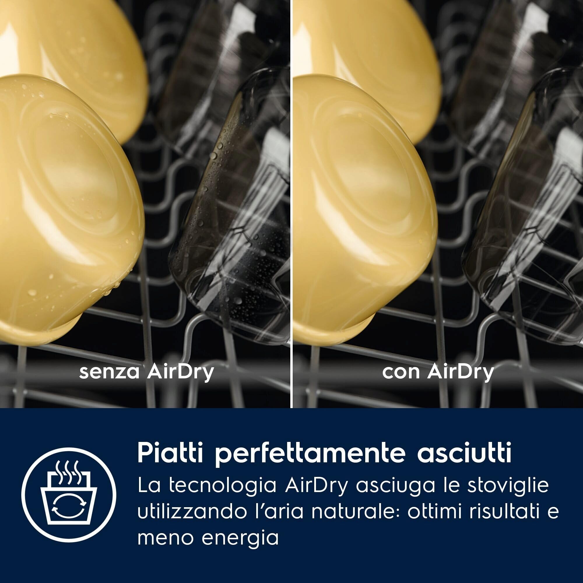 Lavastoviglie da incasso Electrolux Modello EES47325L, Serie 600, 13 coperti, Tecnologia SatelliteClean, Tecnologia AirDry, Comandi QuickSelect, Funzione AutoOff, Silenziosità 44 dB, 60 cm