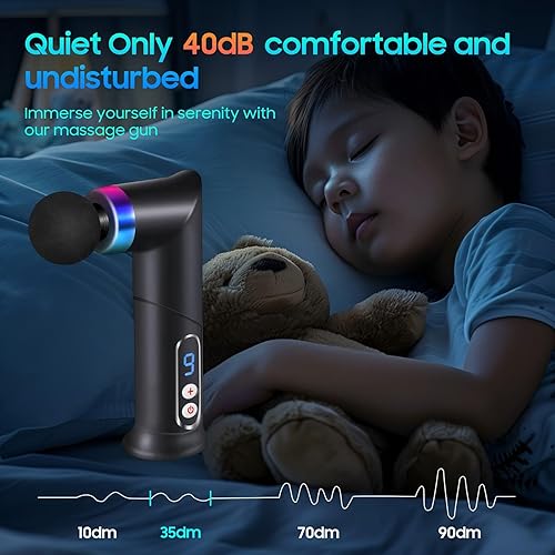 Miniatura 5 de Pistola de masaje - Mini pistola de masaje para masaje portátil de tejido profundo - Pistolas de masaje silenciosas para relajación muscular,