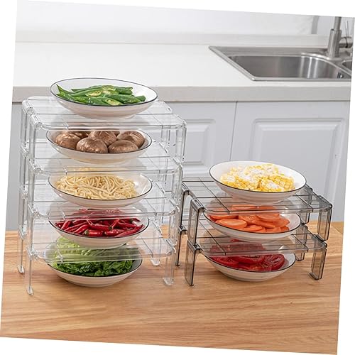 Miniatura 7 de 2 unidades de estantes para refrigerador, estantes organizadores de refrigerador, bandeja de clasificación multicapa, estantes apilables, estantes