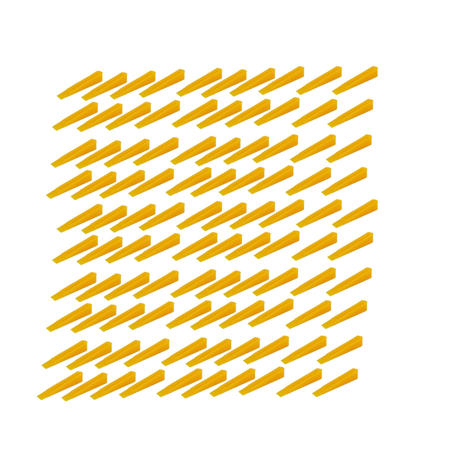 Alloneslife Yellow 100Pcs Floor Spacers Set Leveling Laying Leveling Wedges Red Leveler Wall Flooring Tiling Tool Tools