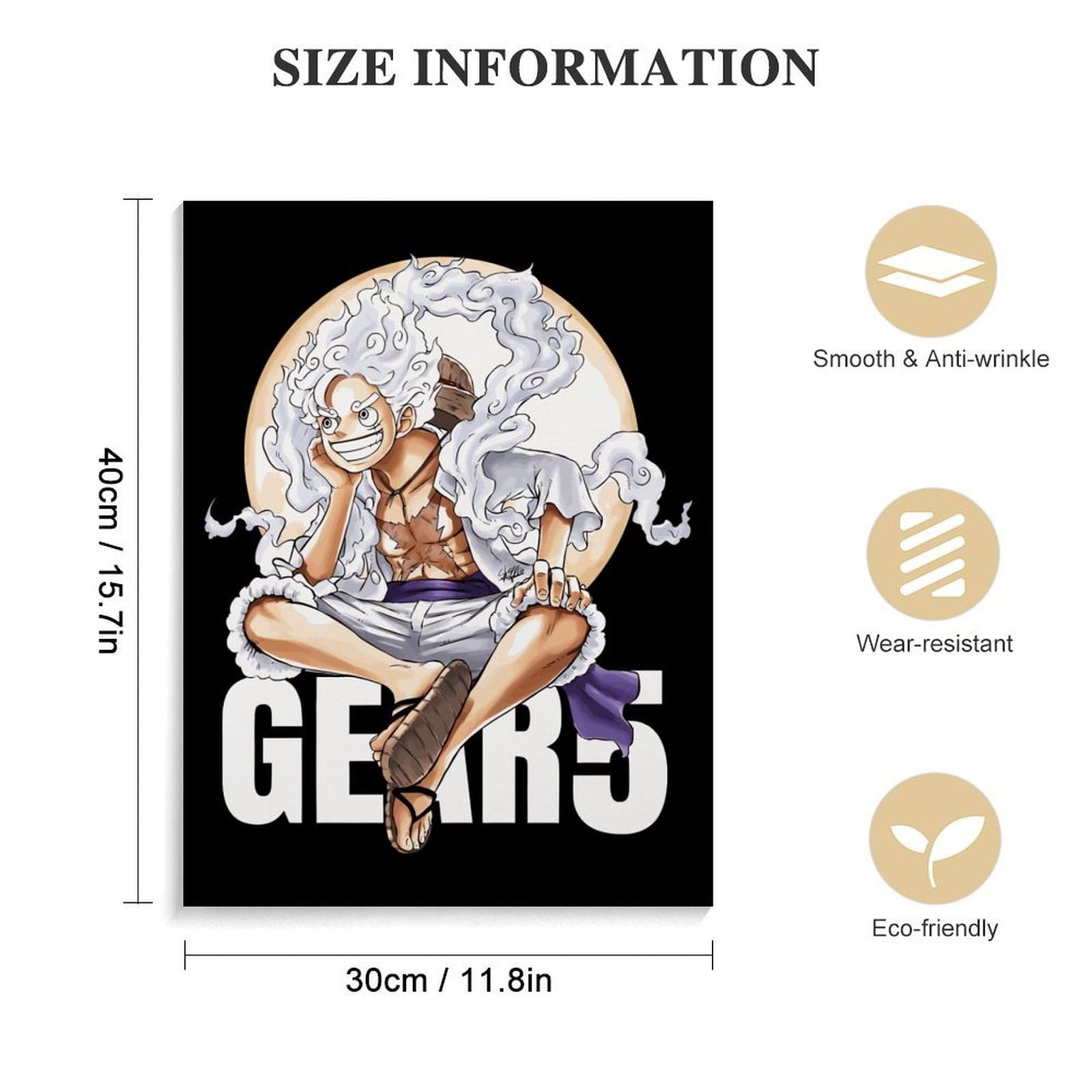 Amazon.co.jp: アートパネル ワンピース ONE PIECE ルフィ ギア5 装飾