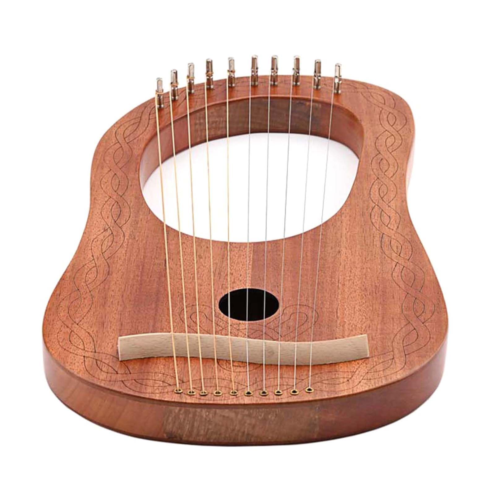 Lira Arpa 10 Corde Portatile Piccolo Suono Stabile per Gli Amanti Della Musica Principianti Bambino Adulto Lira Strumento