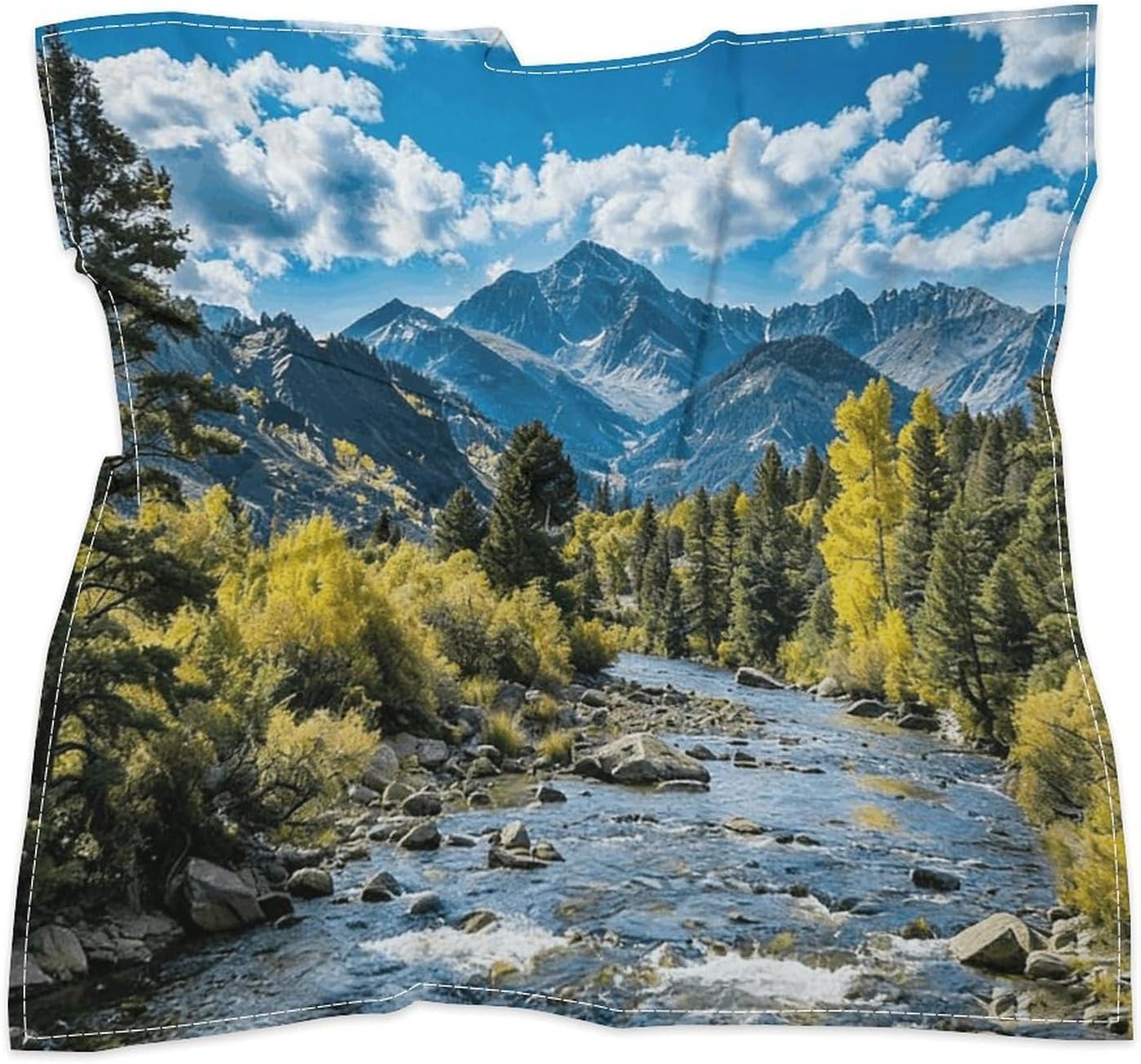 Mountain Multi-purpose Bandana Print Square Scarf