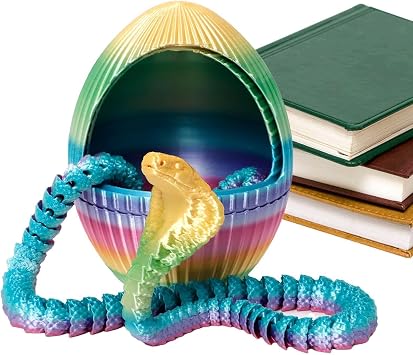 3D Printed Snake Toy Polylactic Acid 3D Articulated Gear Fidget Toy